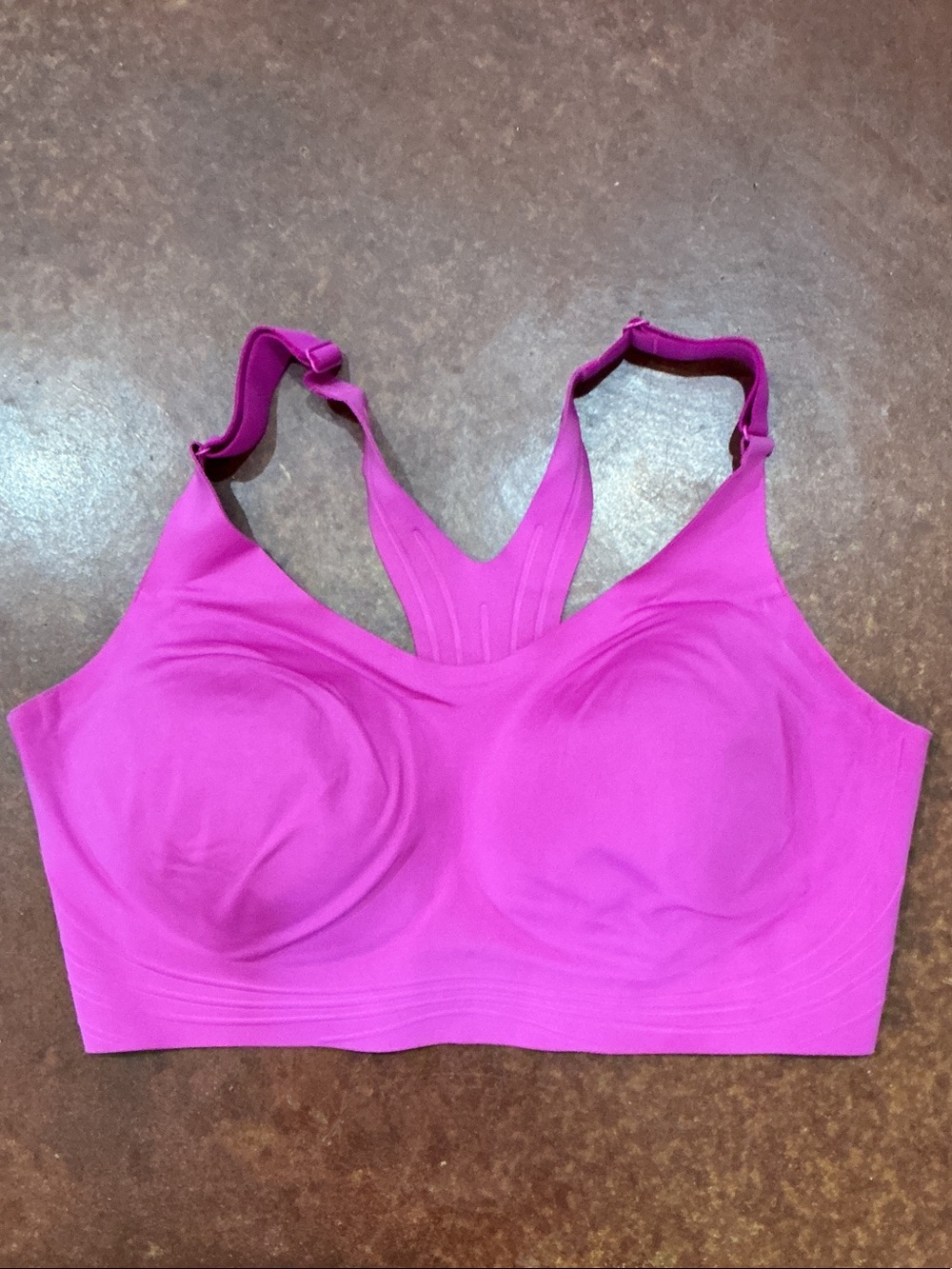 all in motion Seamless Racerback Sports Bra in Bright Magenta